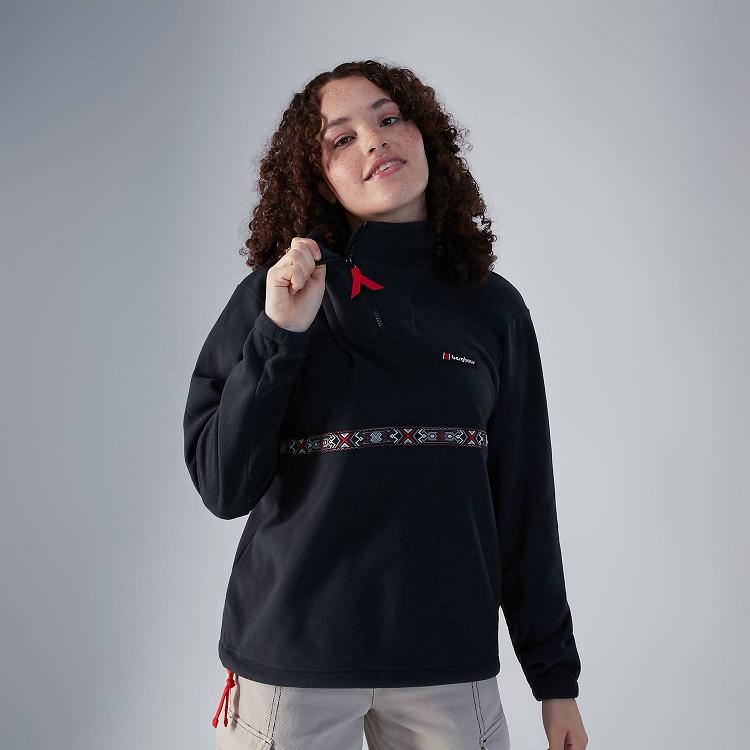 Dámska Fleece Berghaus Hawkser Čierne Slovensko 7596EJDYZ